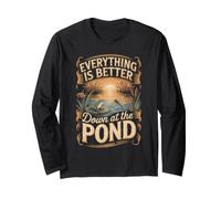 Everything is Better Down at the Pond Pond Life Koi Long Sleeve T-Shirt