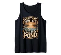 Everything is Better Down at the Pond Pond Life Koi Tank Top