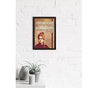 Everything Is Easy When You Are Busy, But Nothing Is Easy When You Are Lazy Swami Vivekananda Motivational Quote Painting Digital Printed Wall Art For Living