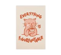 Everything Is Figureoutable. Canvas Poster Wall Art Decor Print Picture Paintings for Living Room Bedroom Decoration 08x12inch(20x30cm)