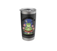 Everything is Figureoutable Frog Enthusiasts Meditation Calm Stainless Steel Insulated Tumbler