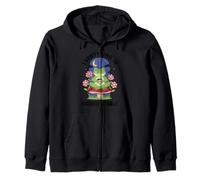 Everything Is Figureoutable Frog Enthusiasts Meditation Calm Zip Hoodie