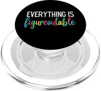 Everything is Figureoutable Funny Teacher Motivational PopSockets PopGrip for MagSafe