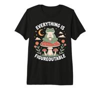 Everything is Figureoutable - Zen Frog White Text Design Premium T-Shirt
