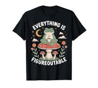 Everything is Figureoutable - Zen Frog White Text Design Value Graphic T-Shirt