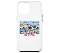 Everything Is Fine Funny Meme Shark Joke Hilarious Graphic Case for iPhone 12 Pro Max