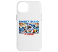 Everything Is Fine Funny Meme Shark Joke Hilarious Graphic Case for iPhone 14 Plus
