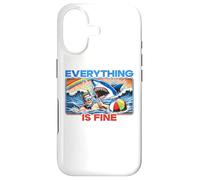 Everything Is Fine Funny Meme Shark Joke Hilarious Graphic Case for iPhone 17