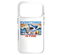 Everything Is Fine Funny Meme Shark Joke Hilarious Graphic Case for iPhone 17 Pro