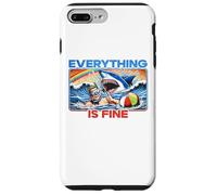 Everything Is Fine Funny Meme Shark Joke Hilarious Graphic Case for iPhone 7 Plus/8 Plus