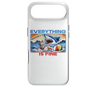 Everything Is Fine Funny Meme Shark Joke Hilarious Graphic Case for iPhone Air