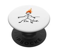 Everything is Fine. I'm Fine Sarcastic PopSockets Adhesive PopGrip