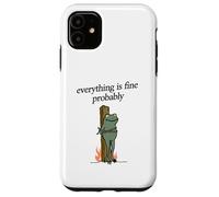 Everything Is Fine Probably Frog Martyr Joan D'Arc Meme Tee Case for iPhone 11