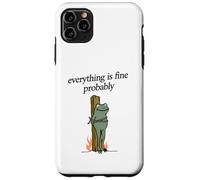 Everything Is Fine Probably Frog Martyr Joan D'Arc Meme Tee Case for iPhone 11 Pro Max