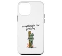 Everything Is Fine Probably Frog Martyr Joan D'Arc Meme Tee Case for iPhone 12 mini