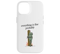 Everything Is Fine Probably Frog Martyr Joan D'Arc Meme Tee Case for iPhone 14