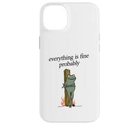 Everything Is Fine Probably Frog Martyr Joan D'Arc Meme Tee Case for iPhone 14 Plus