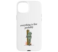 Everything Is Fine Probably Frog Martyr Joan D'Arc Meme Tee Case for iPhone 15 Plus