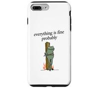 Everything Is Fine Probably Frog Martyr Joan D'Arc Meme Tee Case for iPhone 7 Plus/8 Plus