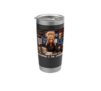 Everything is Fine Probably Funny 911 Dispatcher Girls Meme Stainless Steel Insulated Tumbler
