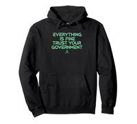 Everything Is Fine Sarcastic Political Humor Funny Pullover Hoodie