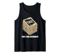 Everything is Fine Trust Your Government Censored Document Tank Top