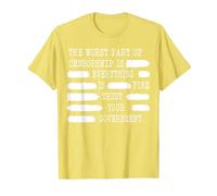 Everything is Fine Trust Your Government Censorship T-Shirt, Men, Lemon Yellow, Medium
