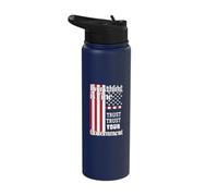 Everything is Fine Trust Your Government Dystopian Political Stainless Steel Insulated Water Bottle