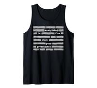 Everything is Fine Trust Your Government Joke Funny Politics Tank Top