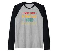 Everything is fine Trust Your Government Politics Sarcasm Raglan Baseball Tee