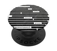 Everything Is Fine Trust Your Government Redacted 2026 PopSockets Adhesive PopGrip