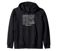 Everything is Fine Trust Your Government Redacted Political Zip Hoodie