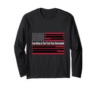 Everything is Fine Trust Your Government Redacted Satire Tee Long Sleeve T-Shirt