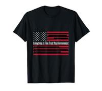 Everything is Fine Trust Your Government Redacted Satire Tee T-Shirt