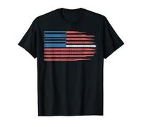 Everything is Fine Trust Your Government Redacted USA Flag Value Graphic T-Shirt
