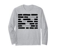 Everything is Fine Trust Your Government Sarcastic Redaction Long Sleeve T-Shirt
