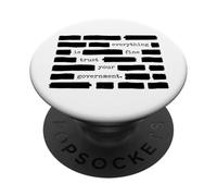 Everything Is Fine Trust Your Government Sarcastic Redaction PopSockets Adhesive PopGrip