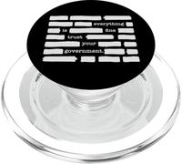 Everything Is Fine Trust Your Government Sarcastic Redaction PopSockets PopGrip for MagSafe