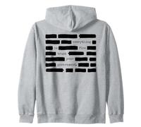 Everything Is Fine Trust Your Government Sarcastic Redaction Zip Hoodie