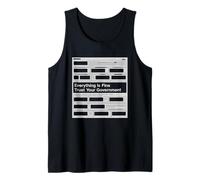 Everything is Fine Trust Your Government Tshirt Political Tank Top