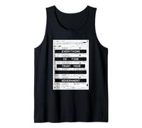 Everything is Fine Trust Your Government Tshirt Political Tank Top