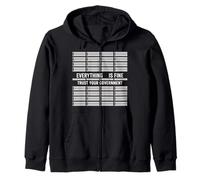 Everything is Fine Trust Your Government Tshirt Political Zip Hoodie