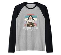 Everything is Grace St. Therese of Lisieux Catholic Message Raglan Baseball Tee