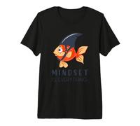 Everything is Mindset Shark Fin Goldfish Motivational Quote Premium T-Shirt