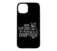 Everything is stupid without cats Case for iPhone 15 Plus