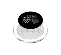 Everything is stupid without cats PopSockets PopGrip for MagSafe