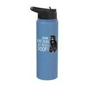 Everything is Stupid Without Cats Stainless Steel Insulated Water Bottle