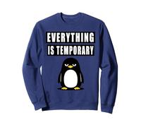 Everything Is Temporary Nihilist Penguin Sweatshirt