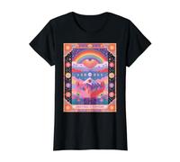 Everything is Temporary Surreal Celestial Boho Festival Rave Value Graphic T-Shirt, Women, Black, L