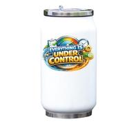 Everything is Under Control Message Vacuum Insulated Thermal Beverage Can Bottle White